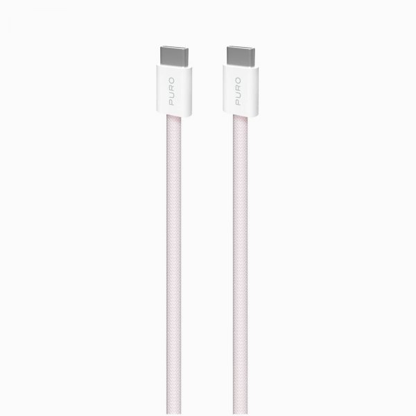 Puro Kabel Fabrik 2.0 60W USB-C til USB-C 1.5m Rosa