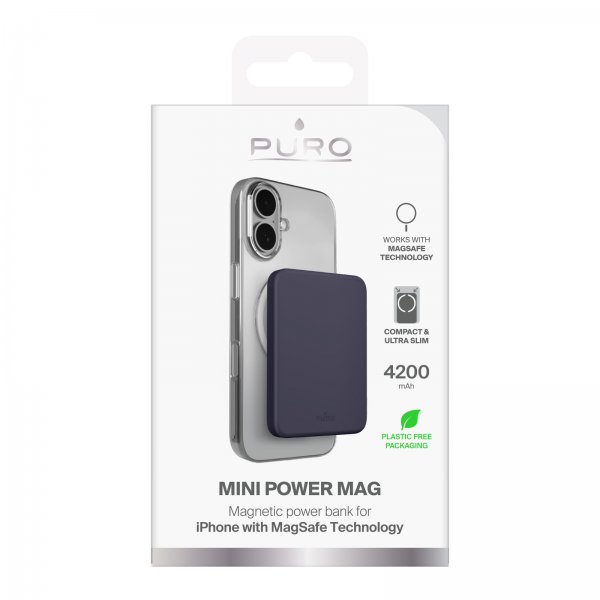 Puro Powerbank Mini Power Mag 4200 mAh Crown Blue