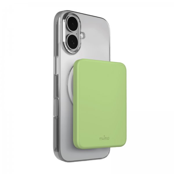 Puro Powerbank Mini Power Mag 4200 mAh Lysegrønn