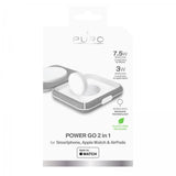 Puro Trådløs lader Power Go 2-in-1 MagSafe Hvit