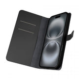 Puro iPhone 16 Pro Etui Wallet Stand Svart