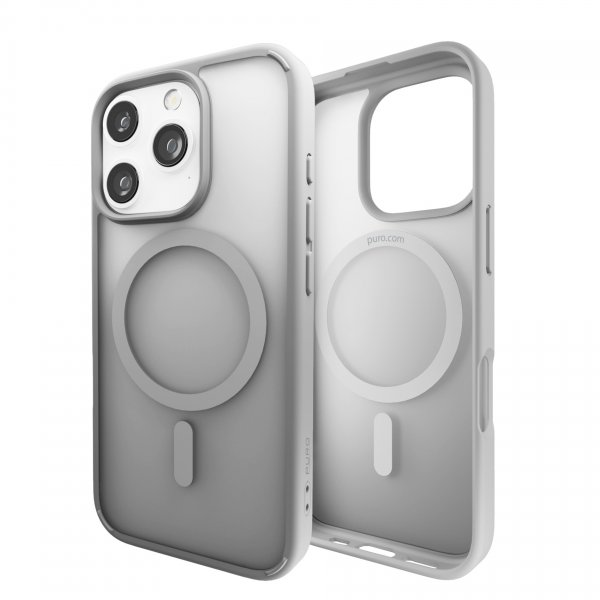 Puro iPhone 16 Pro Deksel Gradient Sølv