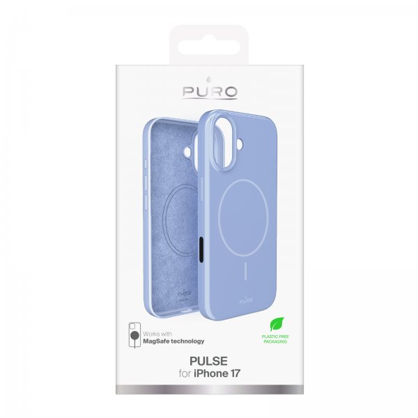Puro iPhone 17 Deksel Pulse MagSafe Ice Blue