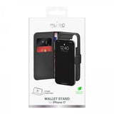 Puro iPhone 17 Etui Wallet Stand Svart