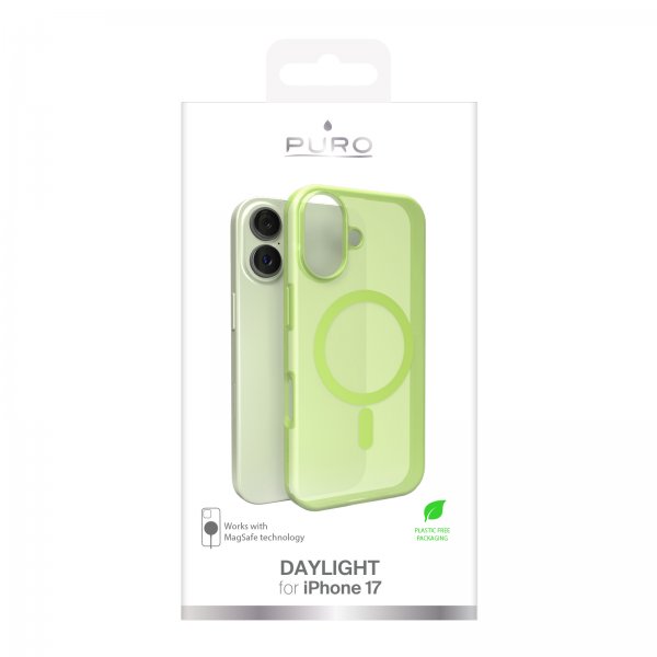 Puro iPhone 17 Deksel Daylight MagSafe Salted Lime