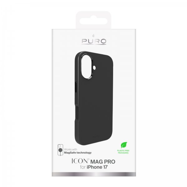 Puro iPhone 17 Deksel ICON Mag Pro Svart