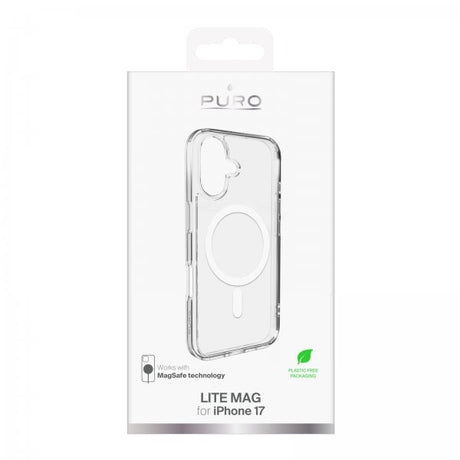 Puro iPhone 17 Deksel Lite Mag Transparent
