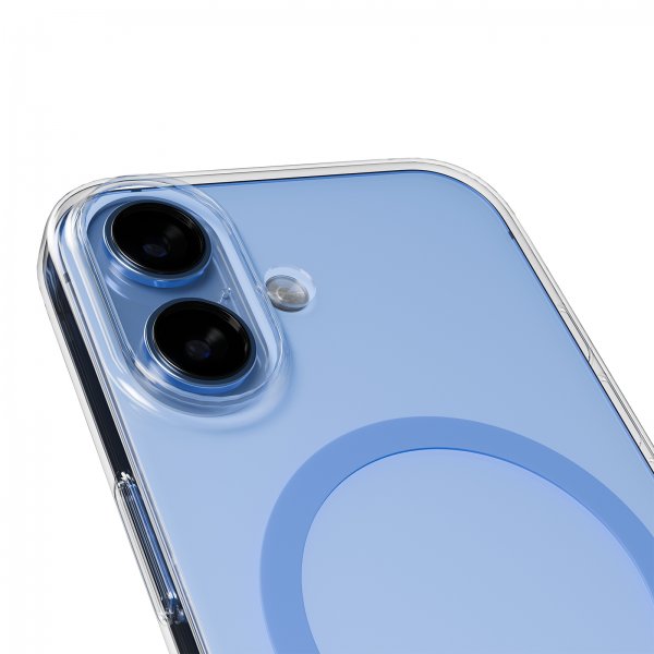 Puro iPhone 17 Deksel Lite Mag Transparent Blå