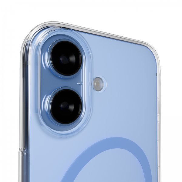 Puro iPhone 17 Deksel Lite Mag Transparent Blå