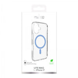 Puro iPhone 17 Deksel Lite Mag Transparent Blå