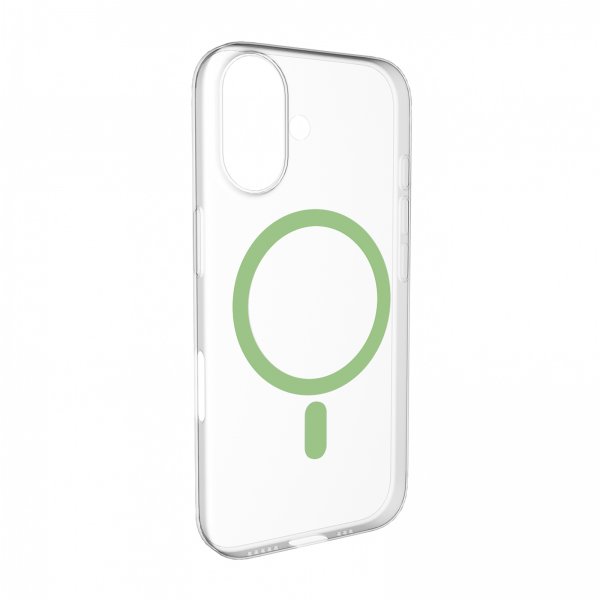 Puro iPhone 17 Deksel Lite Mag Transparent Grønn