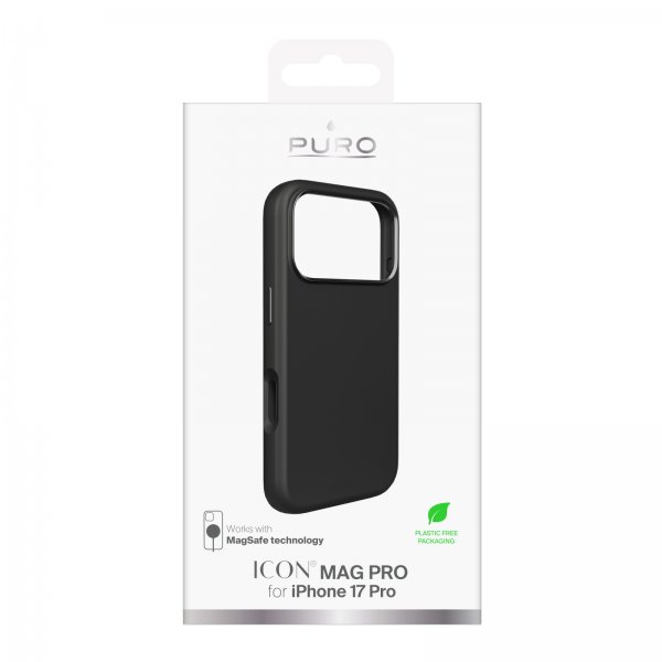 Puro iPhone 17 Pro Deksel ICON Mag Pro Svart