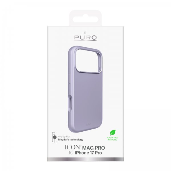 Puro iPhone 17 Pro Deksel ICON Mag Pro Lavendel