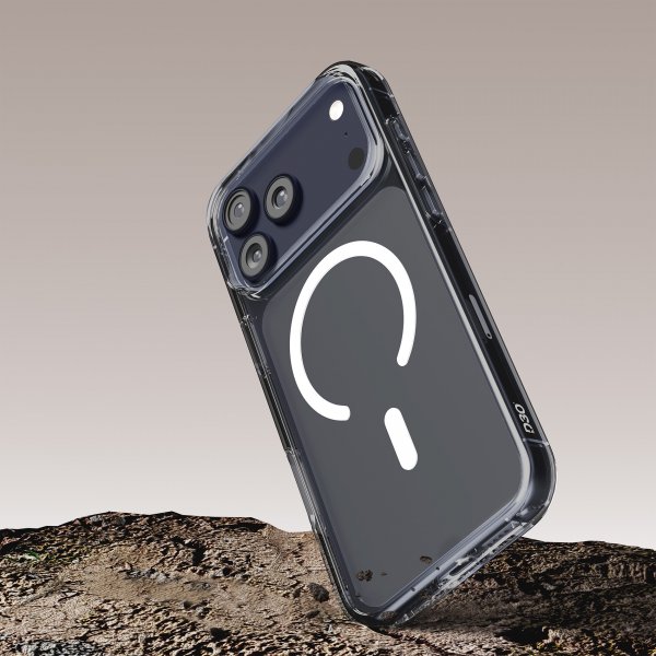 Puro iPhone 17 Pro Deksel Impact Clear D3O MagSafe Transparent