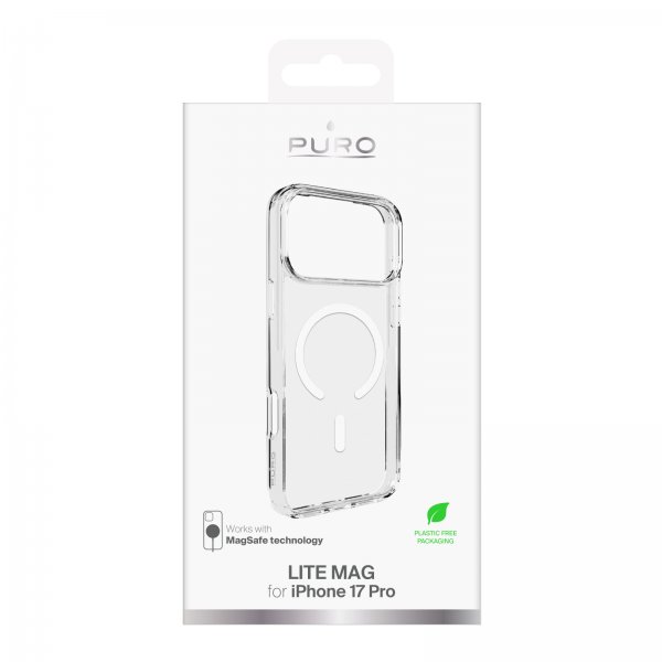 Puro iPhone 17 Pro Deksel Lite Mag Transparent