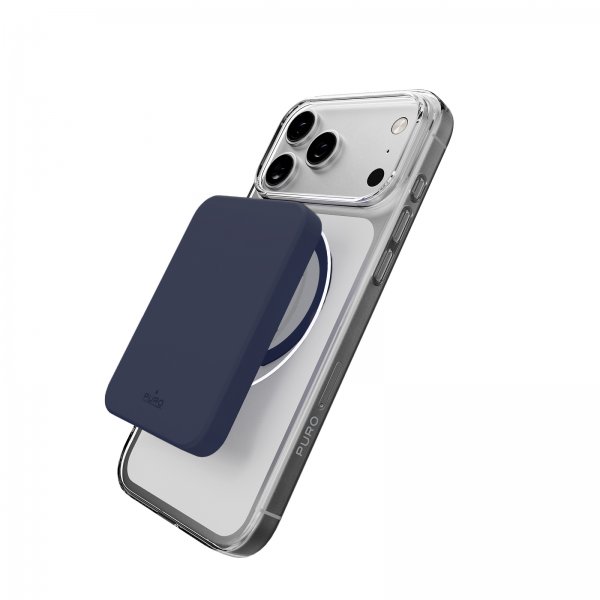 Puro iPhone 17 Pro Deksel Lite Mag Transparent Blå