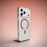 Puro iPhone 17 Pro Deksel Lite Mag Transparent Oransje