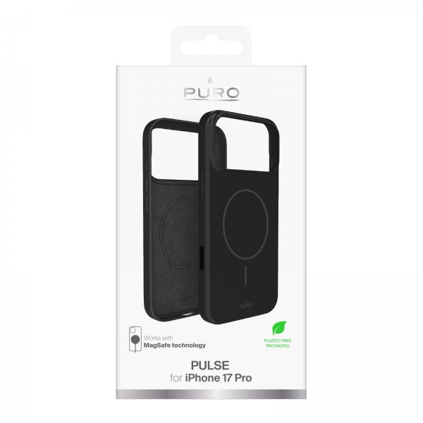 Puro iPhone 17 Pro Deksel Pulse MagSafe Svart