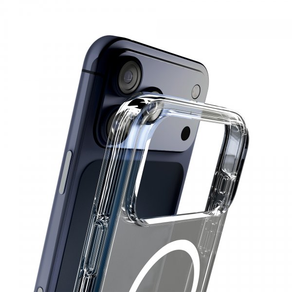 Puro iPhone 17 Pro Max Deksel Impact Clear D3O MagSafe Transparent