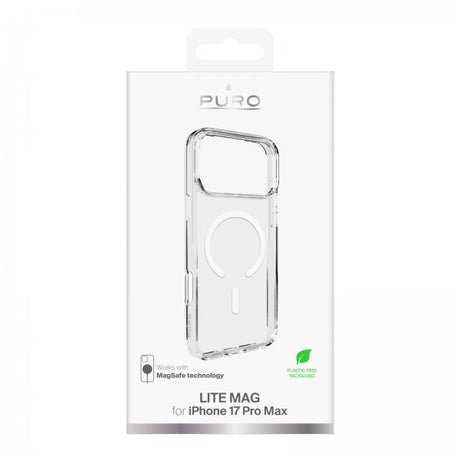 Puro iPhone 17 Pro Max Deksel Lite Mag Transparent