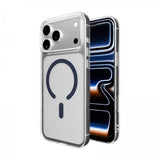 Puro iPhone 17 Pro Max Deksel Lite Mag Transparent Blå