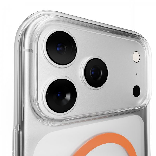 Puro iPhone 17 Pro Max Deksel Lite Mag Transparent Oransje