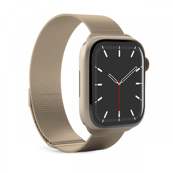 Puro Apple Watch 44/45/46mm/Ultra 49mm Armbånd Milanese Champagne