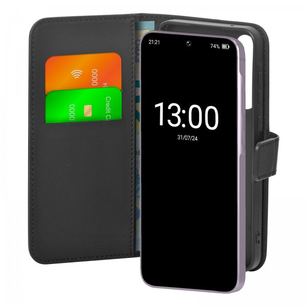 Puro Samsung Galaxy A55 Etui Wallet Stand Svart