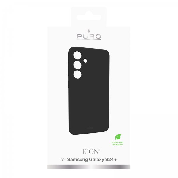 Puro Samsung Galaxy S24 Plus Deksel Icon Svart