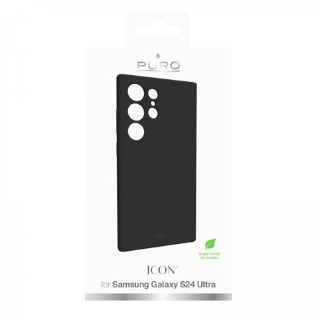 Puro Samsung Galaxy S24 Ultra Deksel Icon Svart