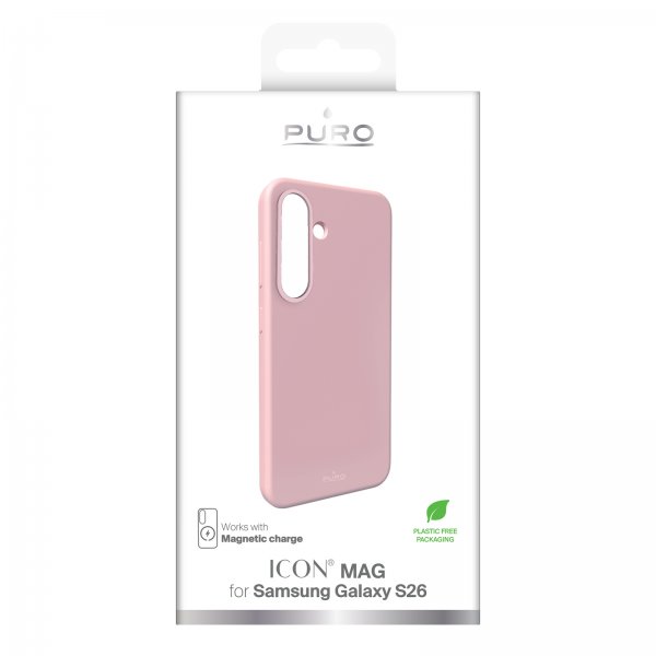 Puro Samsung Galaxy S26 Deksel ICON Mag Pro Rosa