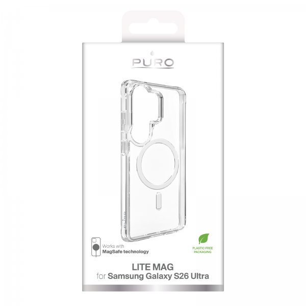 Puro Samsung Galaxy S26 Ultra Deksel Lite Mag Transparent