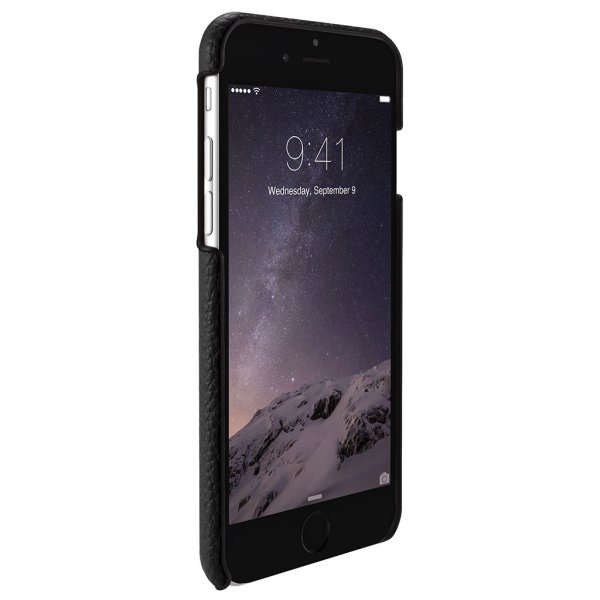 Just Mobile iPhone 6/6s Plus Skall Quattro Back Lær Svart