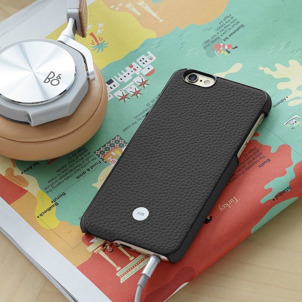 Just Mobile iPhone 6/6s Plus Skall Quattro Back Lær Svart
