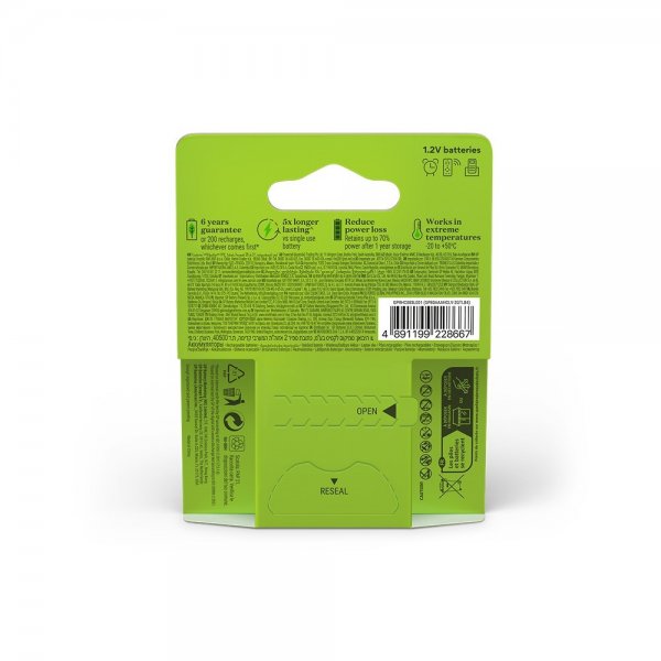 GP Recharge AAA Battery 800mAh 4-pack