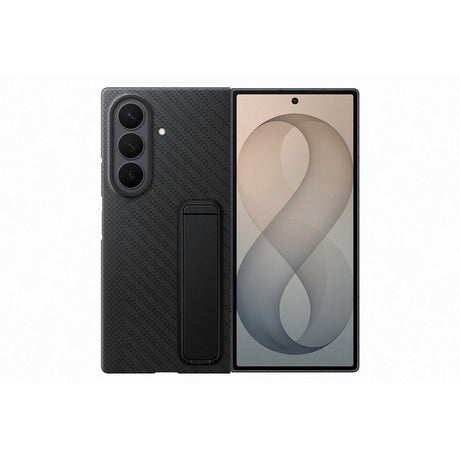 Samsung Original Samsung Galaxy Z Fold 8 Ultra Deksel Carbon Standing Case Svart