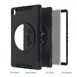Armor-X Lenovo Tab M10 Plus TB-X606F Deksel Rainproof Rugged Case Hand Strap Kickstand
