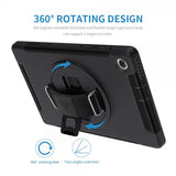 Armor-X Lenovo Tab M10 Plus TB-X606F Deksel Rainproof Rugged Case Hand Strap Kickstand