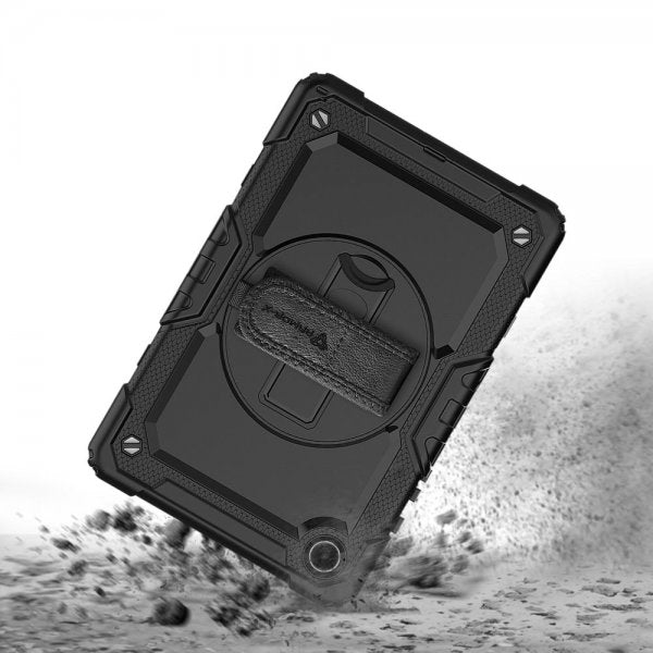 Armor-X Samsung Galaxy Tab A9 Deksel Rainproof Rugged Case Hand Strap Kickstand