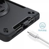 Armor-X Samsung Galaxy Tab A9 Plus Deksel Rainproof Rugged Case Hand Strap Kickstand