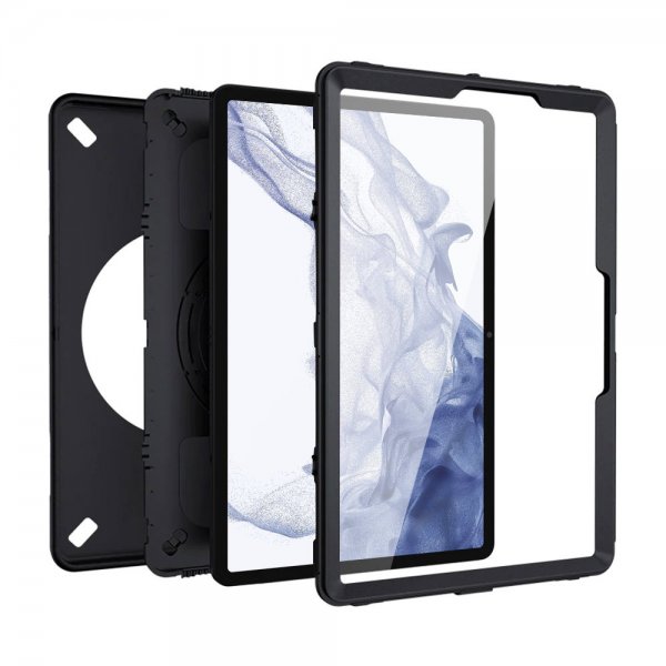 Armor-X Samsung Galaxy Tab S9 FE Deksel Rainproof Rugged Case Hand Strap Kickstand