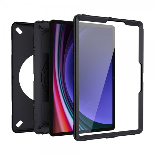 Armor-X Samsung Galaxy Tab S9 Plus Deksel Rainproof Rugged Case Hand Strap Kickstand