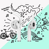 KeyBudz EarBuddyz Ear Hooks för AirPods och EarPods HHvit