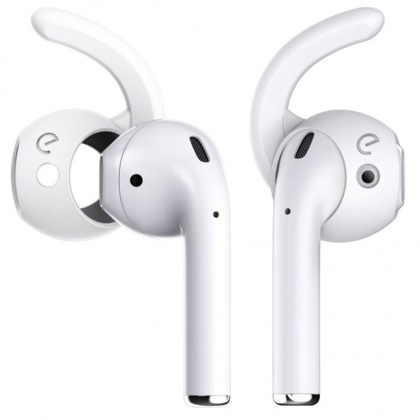 KeyBudz EarBuddyz Ear Hooks för AirPods och EarPods HHvit