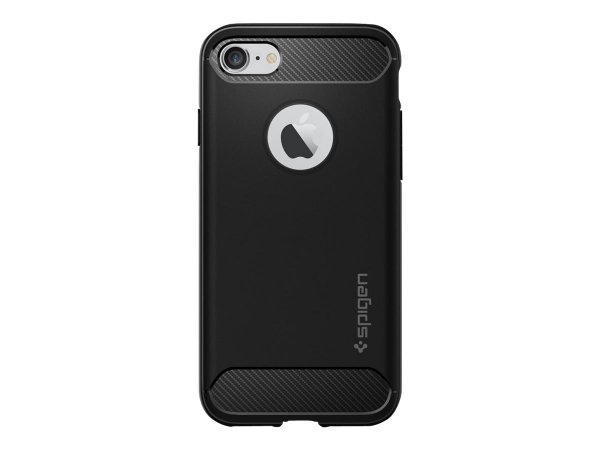 Spigen iPhone 7/8/SE Deksel Rugged Armor Matte Black