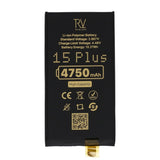 Rvelon Batteri til iPhone 15 Plus 4750mAh uten flexkabel