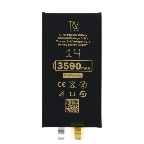 Rvelon Batteri til iPhone 14 3590mAh uten flexkabel