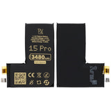 Rvelon Batteri til iPhone 15 Pro 3480mAh uten flexkabel