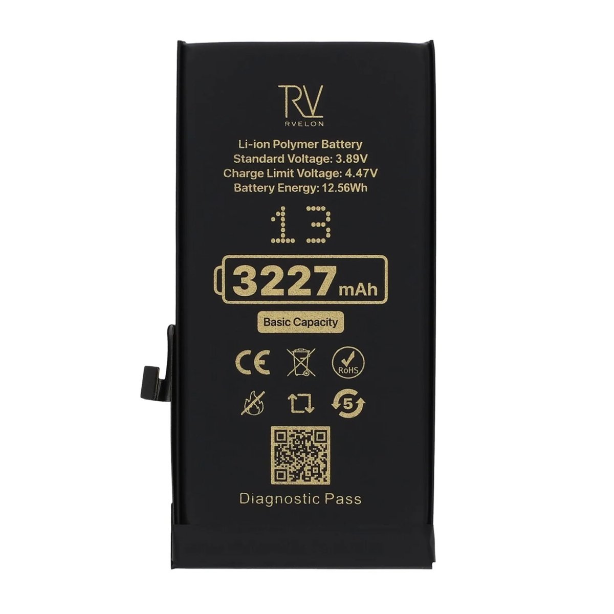 Rvelon Batteri for iPhone 13 – 3227 mAh Original kapasitet
