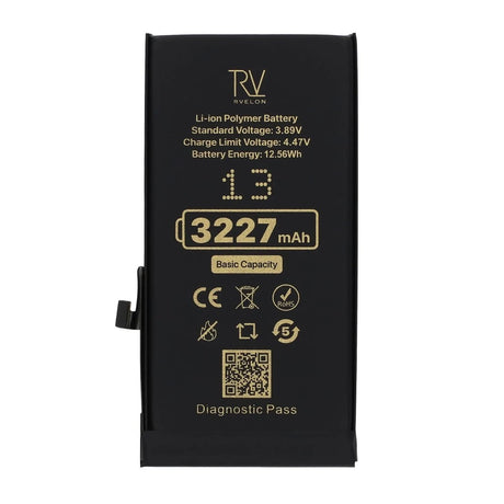 Rvelon Batteri for iPhone 13 – 3227 mAh Original kapasitet